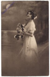 Dame mit Blumen, Namenstag
