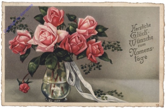 ak164552 Rosen in einer Vase, Namenstag