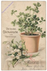 Glücksklee und Maiglöckchen, Namenstag