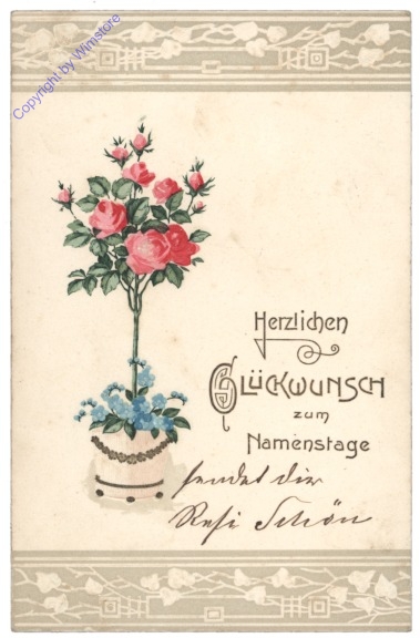 ak164570 Rosenhochstamm, Namenstag