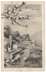 Landschaft mit Palmzweigen