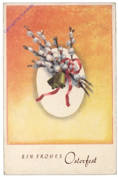 ak164604 Palmkätzchen mit Glocke