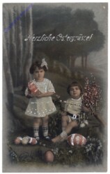 ak164639 Mädchen mit Ostereiern
