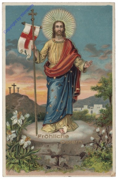 Jesus mit Fahne