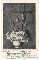 ak164652 Osterstrauß unter dem Kreuz