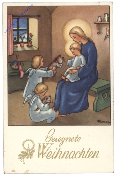 ak164683 Engerl mit Maria und Jesus