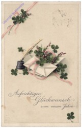 Briefpapier und Klee