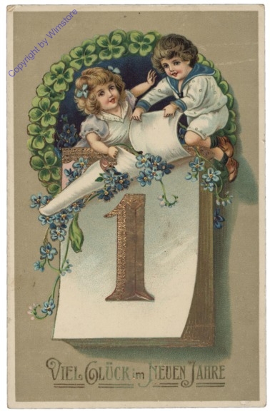 Kinder mit Kalenderblatt