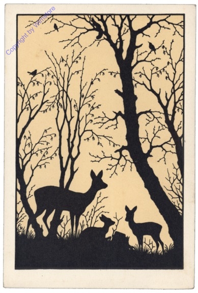 Rehe auf einer Lichtung