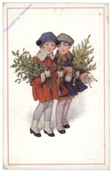 Schwestern mit Zweigen