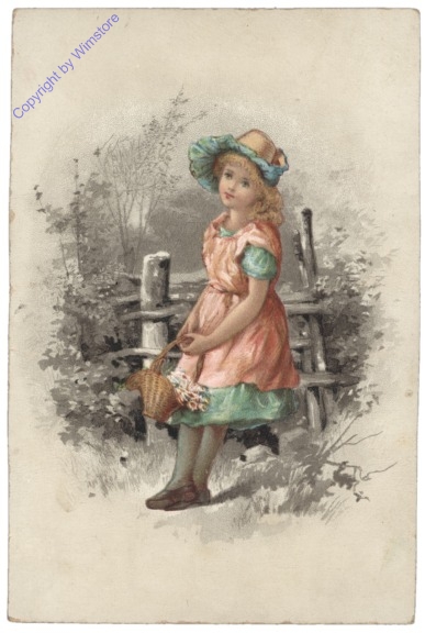 Mädchen am Zaun