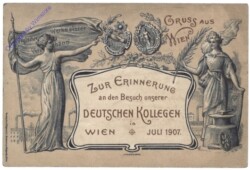 Wien, Zur Erinnerung an den Besuch unserer deutschen Kollegen, 1907
