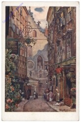 Wien 1, Weihburggasse mit Franziskanerkirche