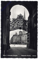 Wien 1, Michaeler Burgtor und Kirche