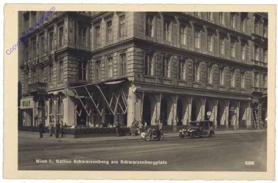 Wien 1, Kaffee Schwarzenberg am Schwarzenbergplatz