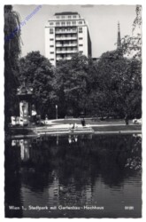 Wien 1, Stadtpark mit Gartenbau-Hochhaus