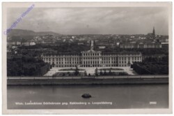 Wien 13, Schönbrunn, Lustschloss gegen Kahlenberg und Leopoldsberg