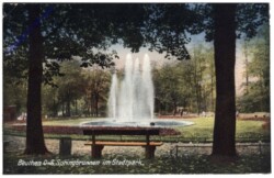 ak165224 Bytom (Beuthen), Springbrunnen im Stadtpark