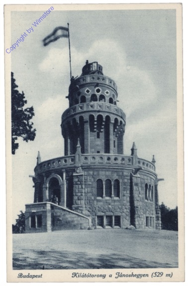 Budapest, Elisabeth Aussichtsturm am Johannisberg