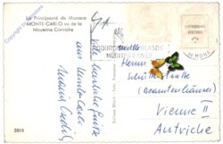 Monaco, Monte Carlo, vu de la Moyenne Corniche