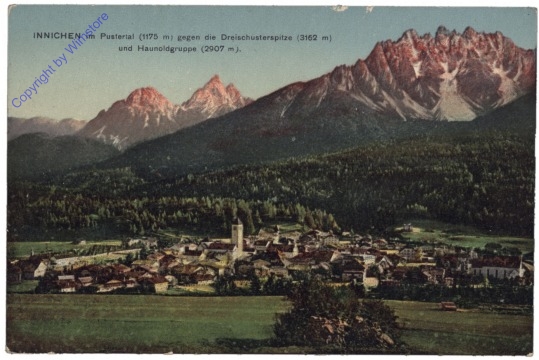 Innichen, gegen die Dreischusterspitze