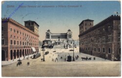 Roma (Rom), Piazza Venezia col monumento a Vittorio Emanuele II.