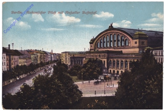 Berlin, Askanischer Platz mit Anhalter Bahnhof