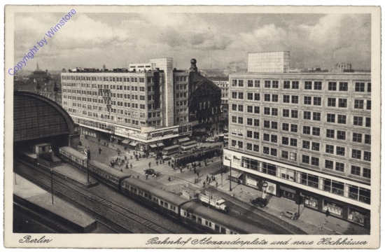 Berlin, Bahnhof Alexanderplatz und neue Hochhäuser