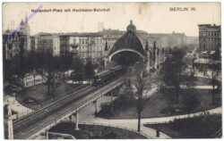 ak165420 Berlin, Nollendorf-Platz mit Hochbahn-Bahnhof