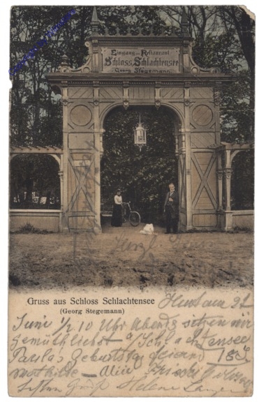 Berlin, Gruss aus Schloss Schlachtensee
