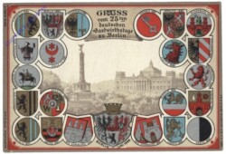 Berlin, Gruss vom 25ten deutschen Gastwirthstage zu Berlin