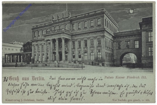 Berlin, Gruss aus Berlin, Palais Kaiser Friedrich III.