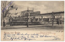 Berlin, Gruss aus Berlin, Elektrische Hochbahn, Überbrückung an der Möckernbrücke, Kraftstation