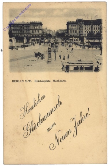 Berlin, Blücherplatz, Hochbahn
