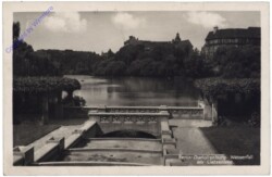 Berlin, Charlottenburg, Wasserfall am Lietzensee