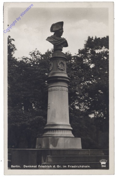 Berlin, Denkmal Friedrichs des Großen im Friedrichshain