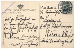 Berlin, Potsdamer Platz, Hotel "Der Fürstenhof"