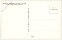 Berlin, Arbeitszimmer des Führers in der neuen Reichskanzlei