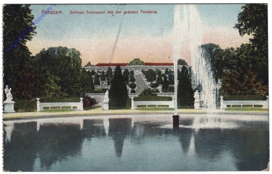 Potsdam, Schloss Sanssouci, mit der großen Fontaine