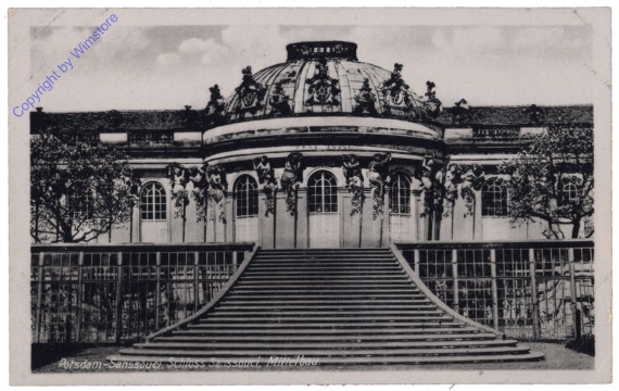Potsdam, Schloss Sanssouci, Mittelbau