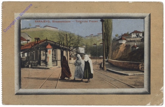 Sarajevo, Strassenszene - türkische Frauen