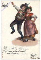 ak165737 Tanzendes Pärchen in Tracht