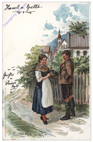 ak165744 Plausch auf der Straße in Tracht