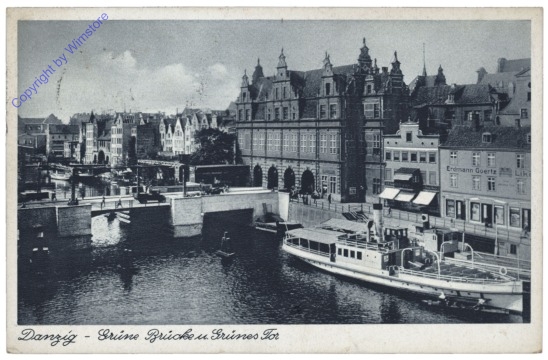 ak165747 Danzig, Grüne Brücke und grünes Tor