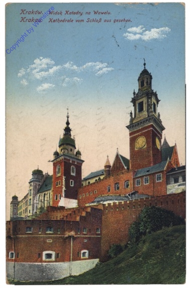 Krakau (Krakow), Kathedrale vom Schloß aus gesehen