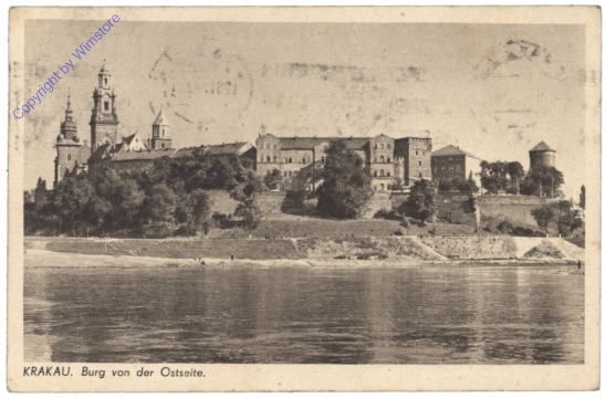Krakau (Krakow), Burg von der Ostseite