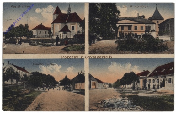 Chvalkouce v Cechach (Chwalkowitz), Multiansicht