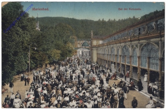 Marianske Lazne (Marienbad), Bei der Kolonade
