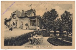 Marianske Lazne (Marienbad), Cafe-Restaurant Alm