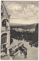 Marianske Lazne (Marienbad), Blick vom Cafe Rübezahl